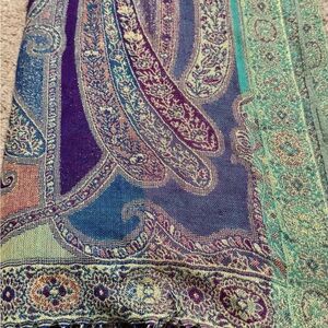 Reversible, Colorful Paisley Scarf